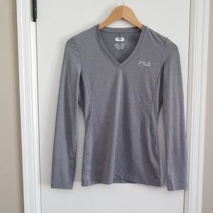 FILA || Grey Dri-fit Long Sleeve
